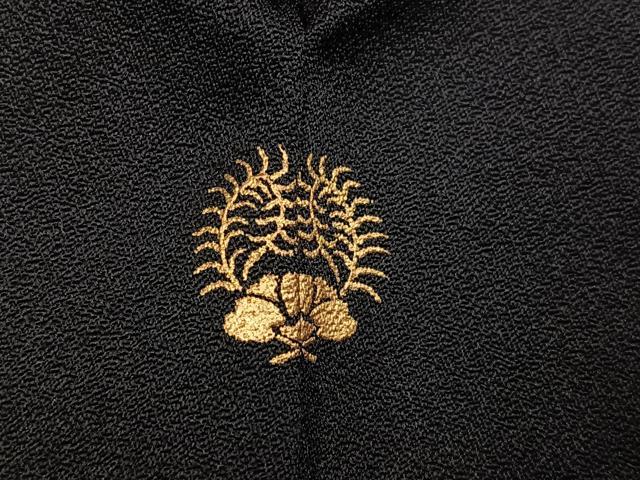 平和屋着物●訪問着 エジプト壁画文様 黒地 金彩 鈴乃屋扱い 正絹 逸品 AABI3106ph
