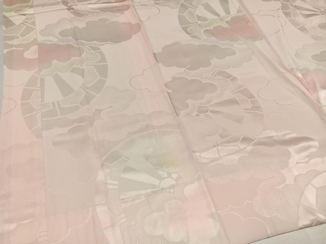 平和屋着物●振袖用長襦袢 袷 源氏車雲地紋 暈し染め 正絹 逸品 AABI3111ph