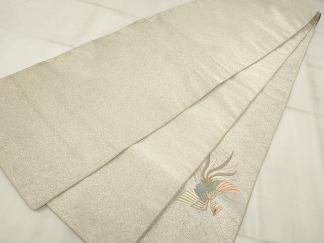 平和屋着物▼綴れ 総刺繍 袋帯 鳳凰 金銀糸 正絹 逸品 AABI3185wj