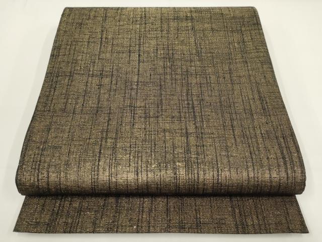 平和屋着物▼染織工芸家 田中良和 全通柄袋帯 霞文 金糸 正絹 逸品 AABI3661wj