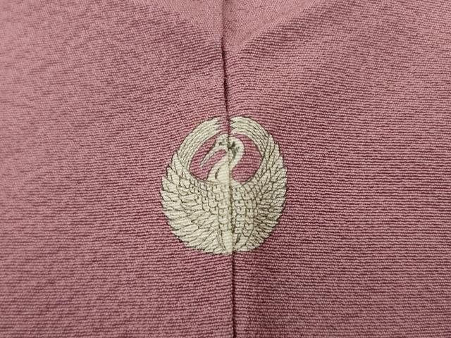 平和屋着物●上質な色無地 梅鼠色 正絹 逸品 AABI3771ck