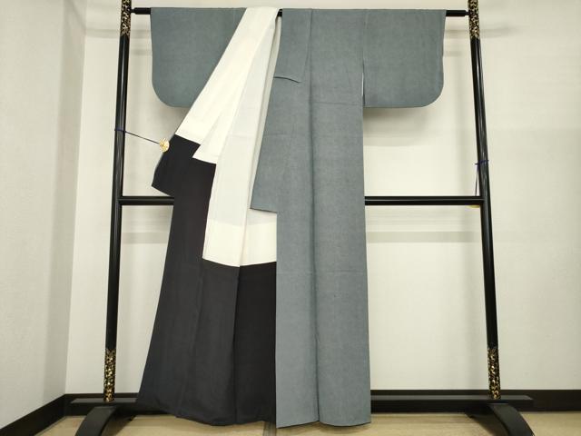 平和屋着物●江戸小紋 鮫小紋柄 正絹 逸品 AABI3782ck