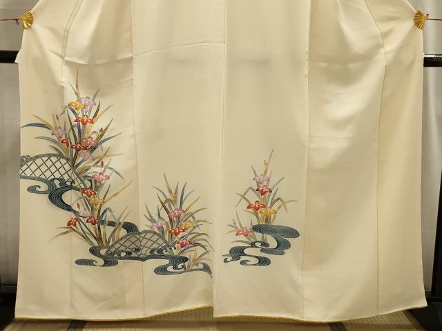 平和屋着物■訪問着 流水花籬文 正絹 逸品 AABI3814sx