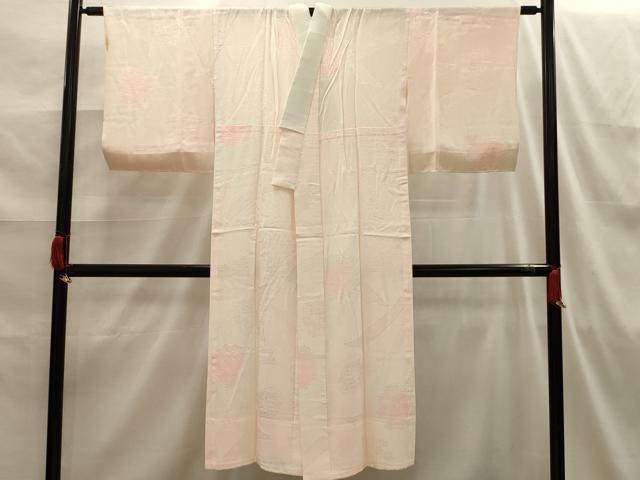 平和屋着物■長襦袢 無双仕立て 鬘帯花文 暈し染め 正絹 逸品 AABI3833sx