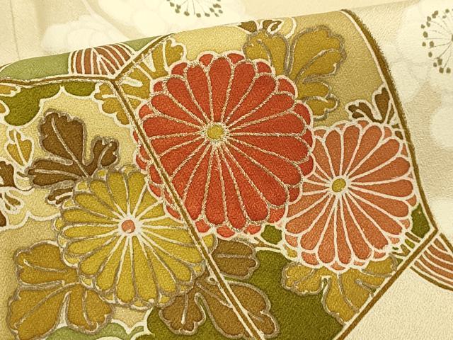 平和屋着物■訪問着 刺繍 糸巻き 金糸 金彩 正絹 逸品 AABI3852sx