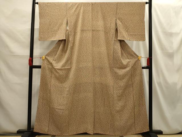平和屋着物□上質な小紋 亀甲花文 正絹 逸品 AABI3856sx