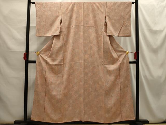 平和屋着物▽上質な小紋　単衣　霞文　正絹　逸品　AAAW1278fy 平和屋着物▽上質な小紋 単衣 霞文 正絹 逸品 AAAZ1576fy 【公式通販】