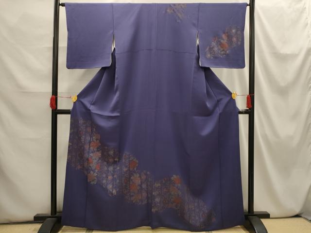 平和屋着物■訪問着 刺繍 花唐草文 金彩 正絹 逸品 AABI3867sx