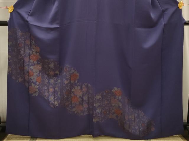 平和屋着物■訪問着 刺繍 花唐草文 金彩 正絹 逸品 AABI3867sx