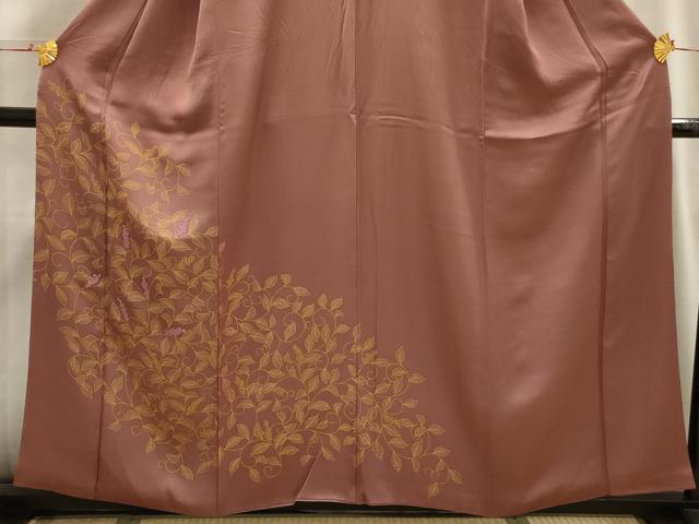 平和屋着物■訪問着 南天文 正絹 逸品 AABI3870sx