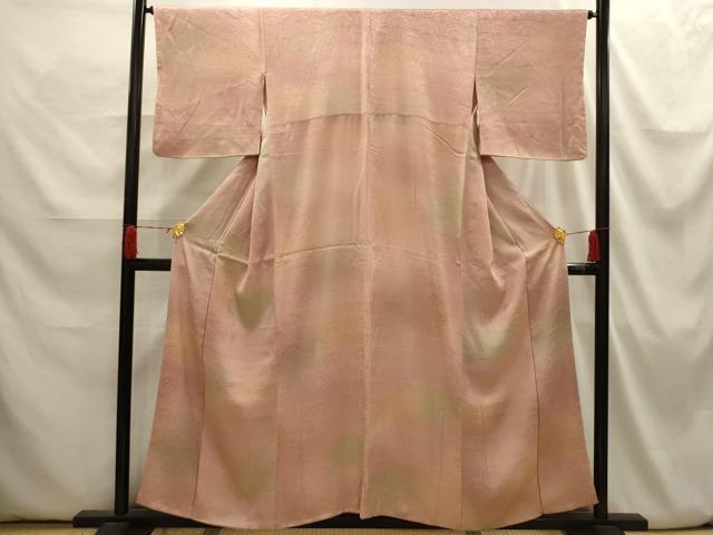 平和屋着物▽上質な小紋　単衣　青海波　正絹　逸品　未使用　DAAW9386sf 平和屋着物▽上質な小紋 単衣 絞り 青海波 正絹 逸品 CABF7739th
