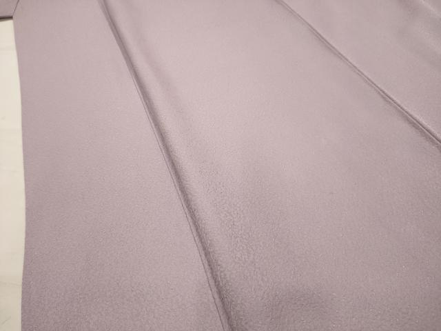 平和屋着物■上質な色無地 紋意匠 牡丹鼠色 正絹 逸品 AABI3893sx