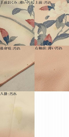 平和屋着物■訪問着 枝花文 暈し染め 正絹 逸品 AABI3909sx