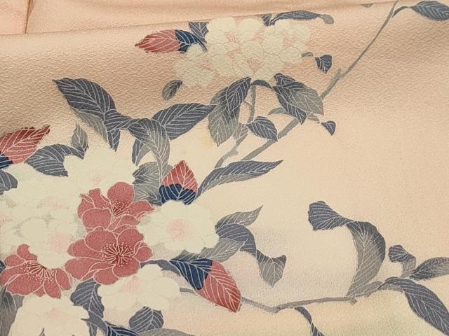 平和屋着物■訪問着 枝花文 暈し染め 正絹 逸品 AABI3909sx