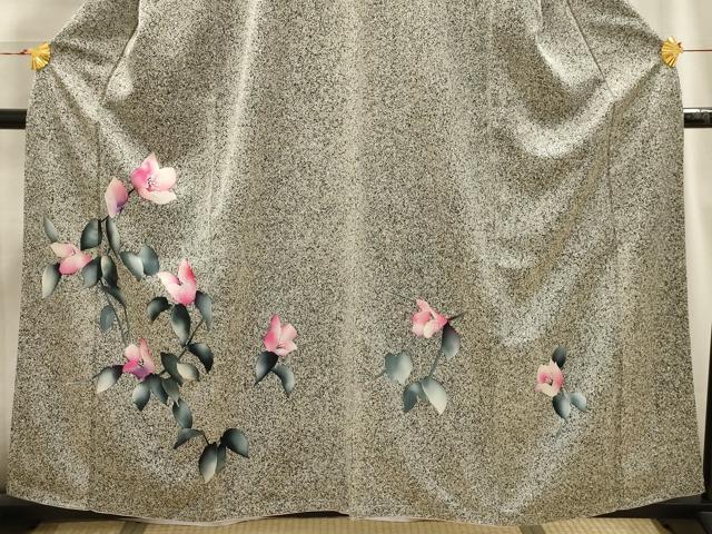 平和屋着物■訪問着 草花文 正絹 逸品 AABI3915sx