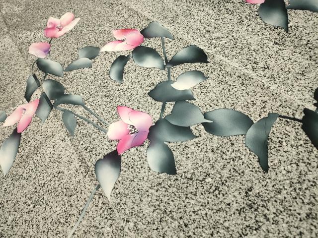 平和屋着物■訪問着 草花文 正絹 逸品 AABI3915sx