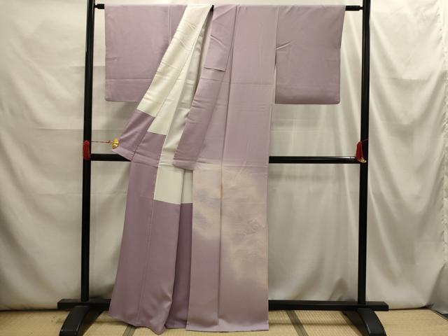 平和屋着物■色留訪問着 風景地紋 暈し染め 正絹 逸品 AABI3926sx