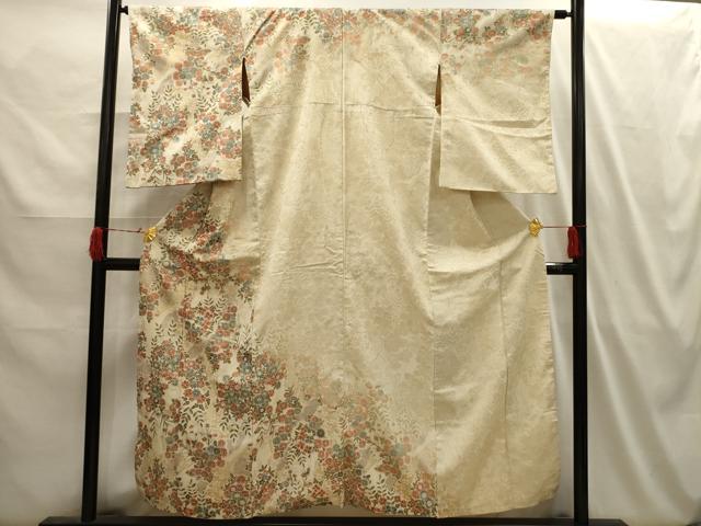平和屋着物■訪問着 草花文 金糸 正絹 逸品 AABI3933sx