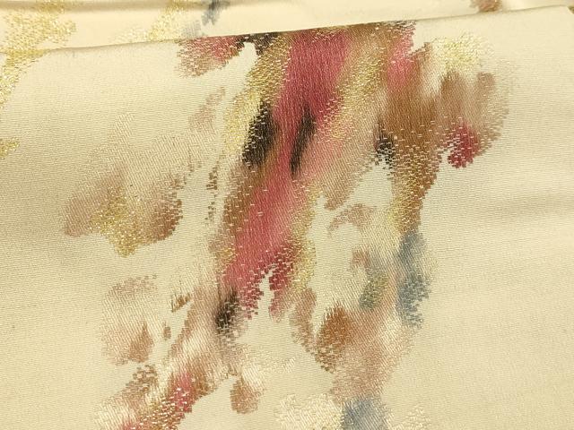 平和屋着物■上質な小紋 霞文 金糸 正絹 逸品 AABI3936sx