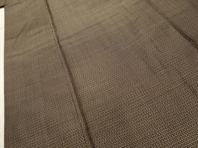 平和屋着物■男性 紬 アンサンブル 80亀甲 総詰め 正絹 逸品 AABI3971sx