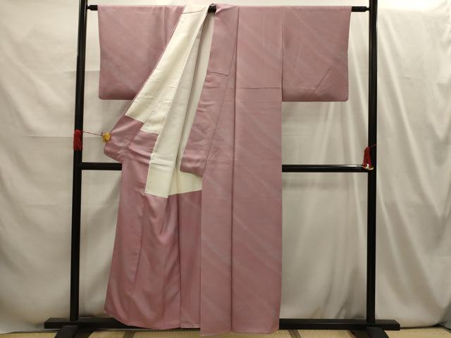 平和屋着物■上質な小紋 流水文 暈し染め 反端付き 正絹 逸品 AABI4006sx