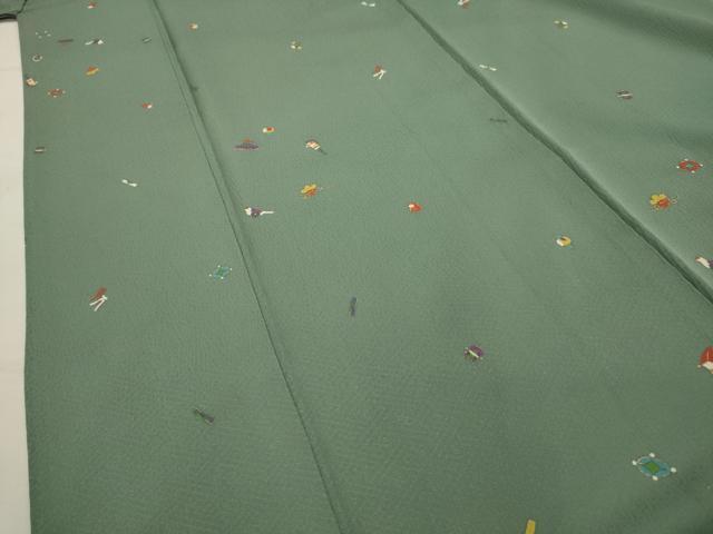 平和屋着物■上質な小紋 宝尽くし 金彩 正絹 逸品 AABI4040sx