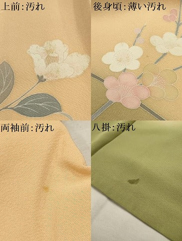 平和屋着物■訪問着 作家物 枝花文 暈し染め 正絹 逸品 AABI4043sx