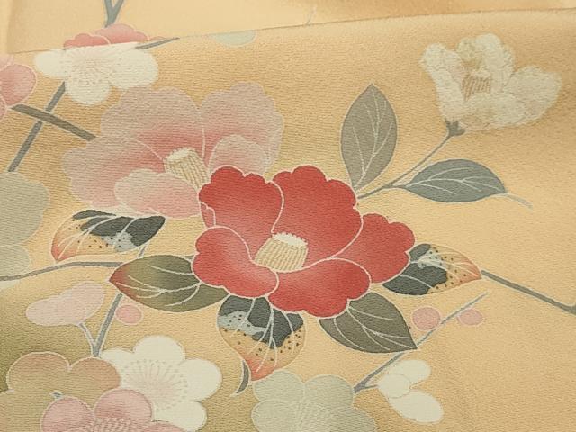 平和屋着物■訪問着 作家物 枝花文 暈し染め 正絹 逸品 AABI4043sx