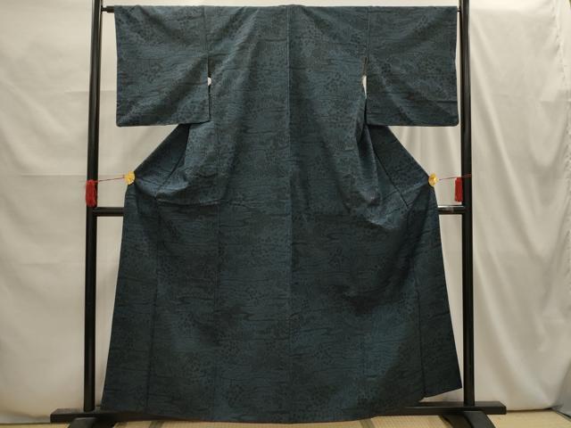 平和屋着物■上質な紬 風景文 正絹 逸品 AABI4058sx