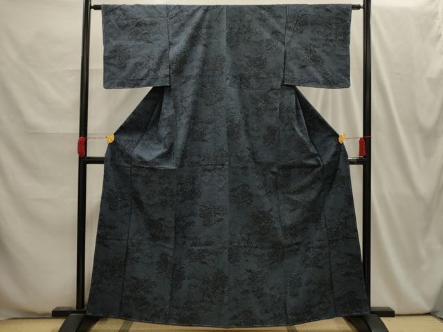 平和屋着物■上質な紬 風景文 正絹 逸品 AABI4064sx
