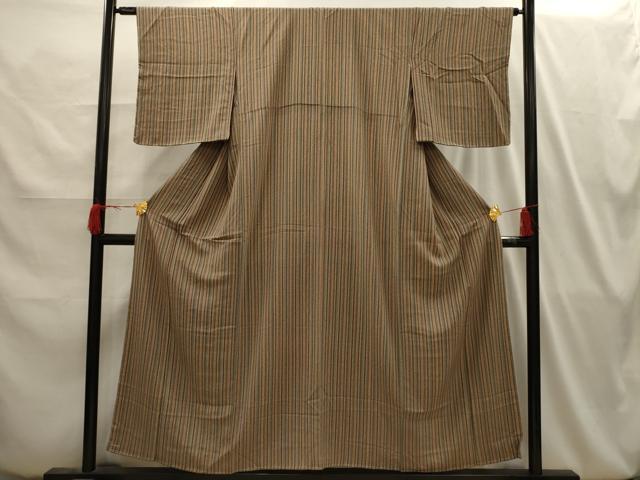 平和屋着物■上質な小紋 間道 正絹 逸品 AABI4065sx