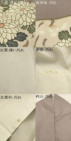 平和屋着物■豪華色留袖 作家物 紬地 道長草花文 金彩 正絹 逸品 AABI4082sx