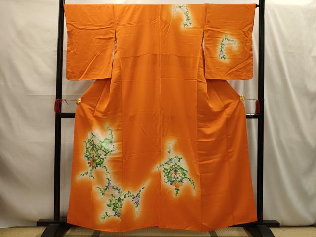 平和屋着物■訪問着 飾花文 暈し染め 正絹 逸品 AABI4085sx