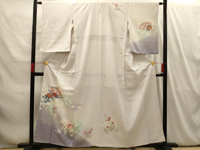 平和屋着物■訪問着 地紙花籬文 暈し染め 金彩 正絹 逸品 AABI4087sx