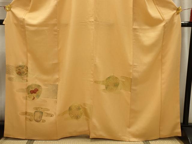 平和屋着物■訪問着 駒刺繍 仕覆文 金彩 正絹 逸品 AABI4089sx