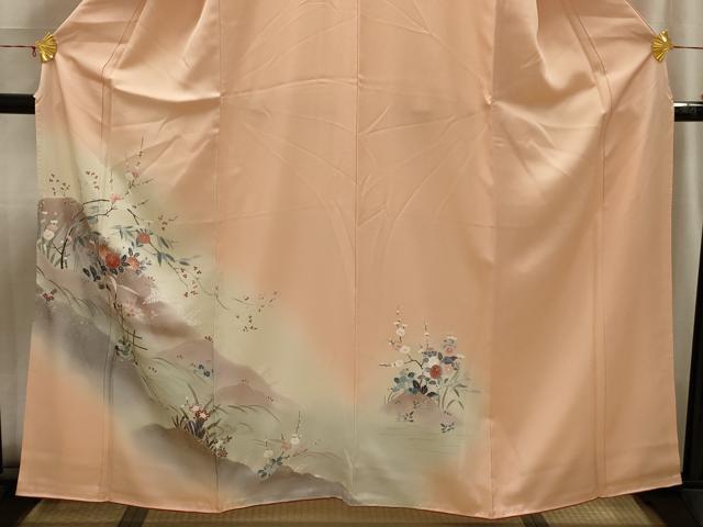 平和屋着物■訪問着 風景文 暈し染め 金銀彩 正絹 逸品 AABI4093sx