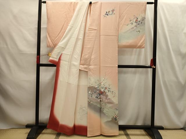 平和屋着物■訪問着 風景文 暈し染め 金銀彩 正絹 逸品 AABI4093sx
