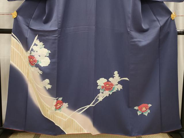 平和屋着物■訪問着 草花文 暈し染め 正絹 逸品 AABI4097sx