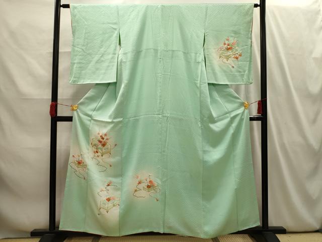 平和屋着物■訪問着 駒刺繍 花文箱文 暈し染め 正絹 逸品 AABI4100sx