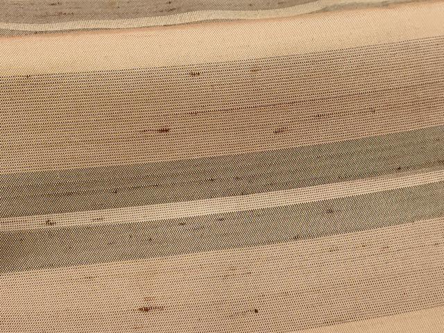平和屋着物■上質な紬 横段文 正絹 逸品 AABI4102sx