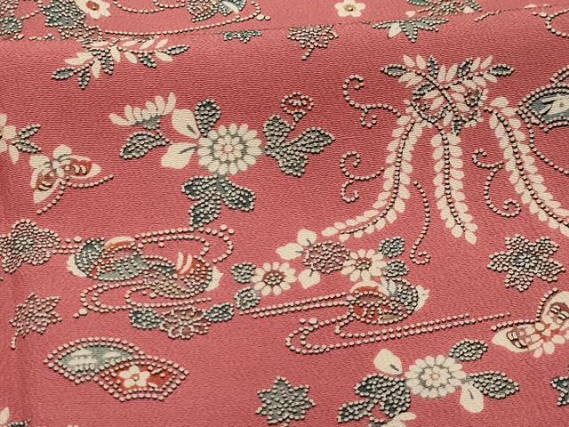 平和屋着物■上質な小紋 流水鴛鴦花文 正絹 逸品 未使用 AABI4114sx