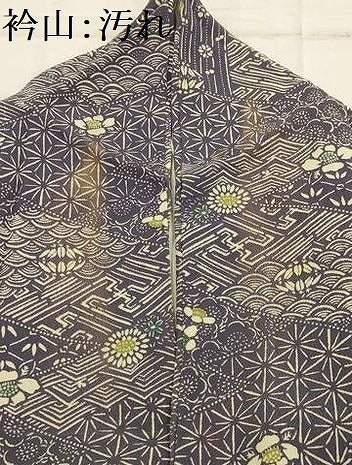 平和屋着物■上質な小紋 吉祥花文 正絹 逸品 AABI4120sx