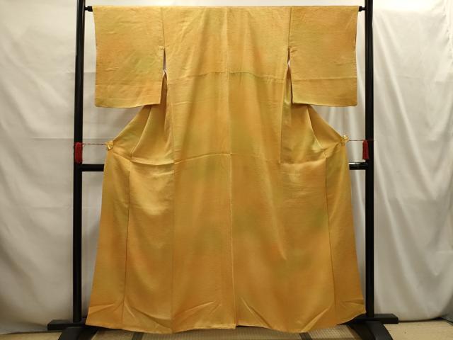 平和屋着物■上質な小紋 花青海波 暈し染め 正絹 逸品 AABI4165sx