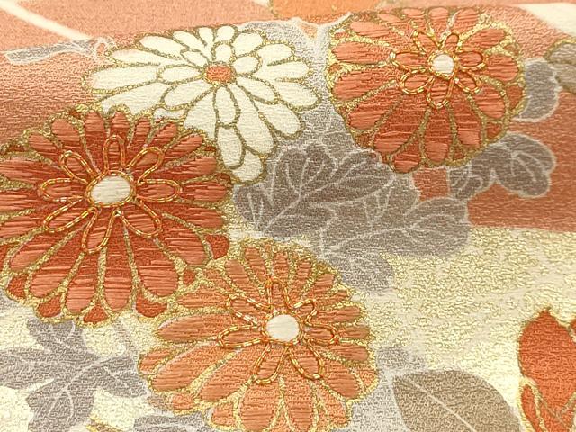 平和屋着物■訪問着 駒刺繍 花篭文 暈し染め 金彩 正絹 逸品 AABI4194sx