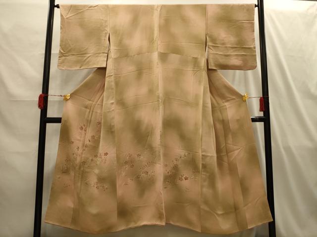 平和屋着物■訪問着 草花文 暈し染め 正絹 逸品 AABI4200sx