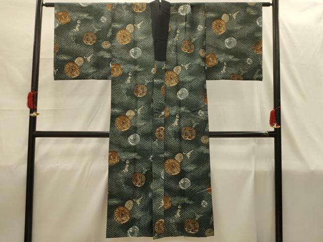 平和屋着物■男性 長襦袢 無双仕立て 鍔 金彩 AABI4229sx