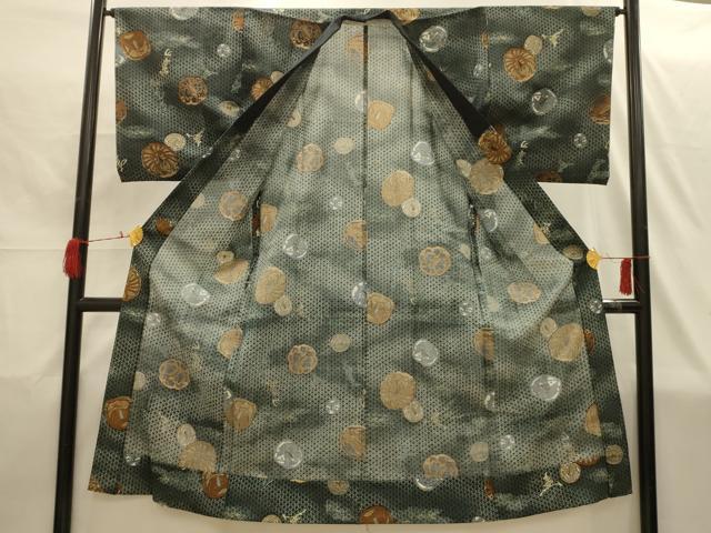 平和屋着物■男性 長襦袢 無双仕立て 鍔 金彩 AABI4229sx