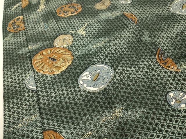 平和屋着物■男性 長襦袢 無双仕立て 鍔 金彩 AABI4229sx