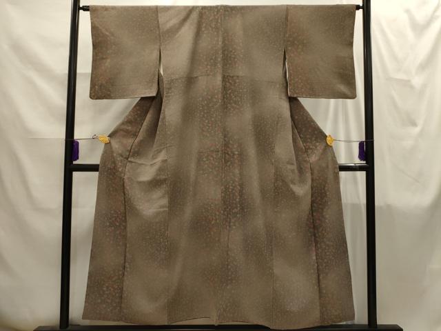 平和屋着物■上質な小紋 枝垂れ花文 暈し染め 正絹 逸品 AABI4251sx