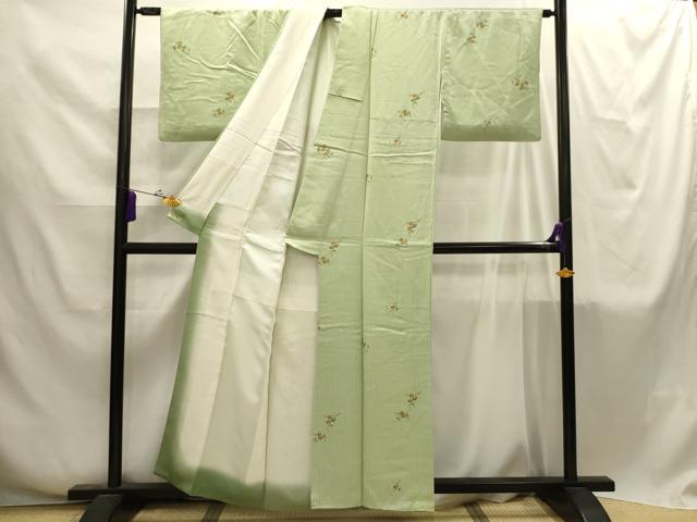 平和屋着物■上質な小紋 枝梅 正絹 逸品 AABI4255sx